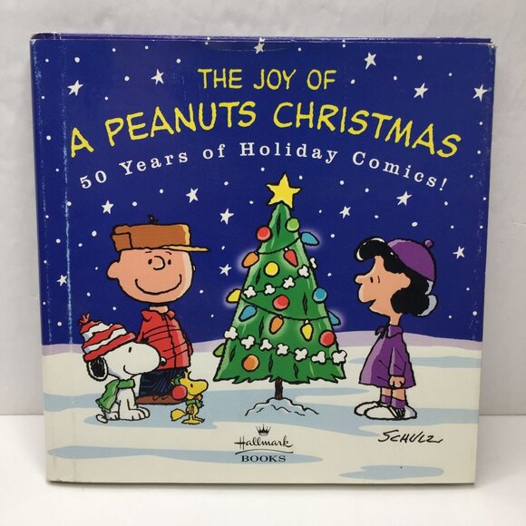 The Joy Of A Peanuts Christmas Book 50 Years Holiday Comics Charlie Brown Snoopy - Picture 2 of 14